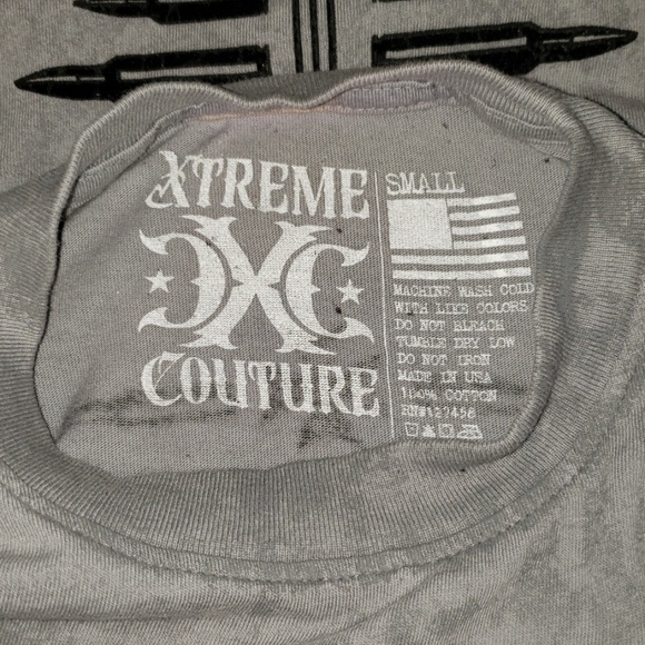 Affliction Xtreme Couture Mens Small Velvet print - Picture 3 of 3